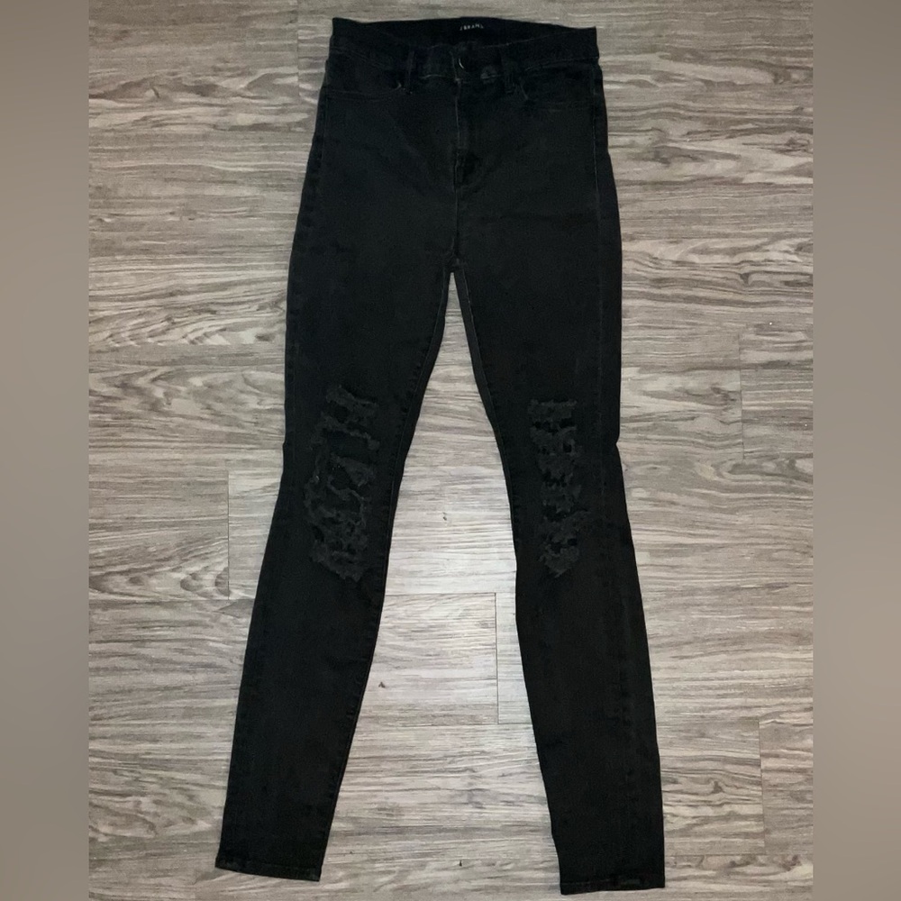 J Brand Black Distressed Women Jeans